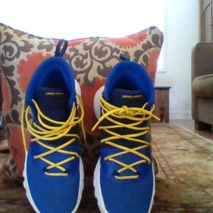 Blue Under Armour Stephen Curry Basketball shoes